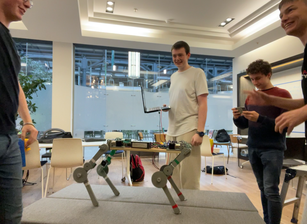 A photo of a robot dog